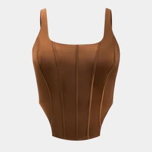 Plus Size Satin Zipper Corset Slip Cami Top micas 1XL PG2-20